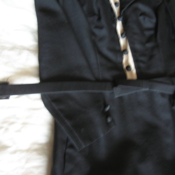 Holidays coming! VINTAGE Tuxedo Dress Size 6 - Picture 8 of 11